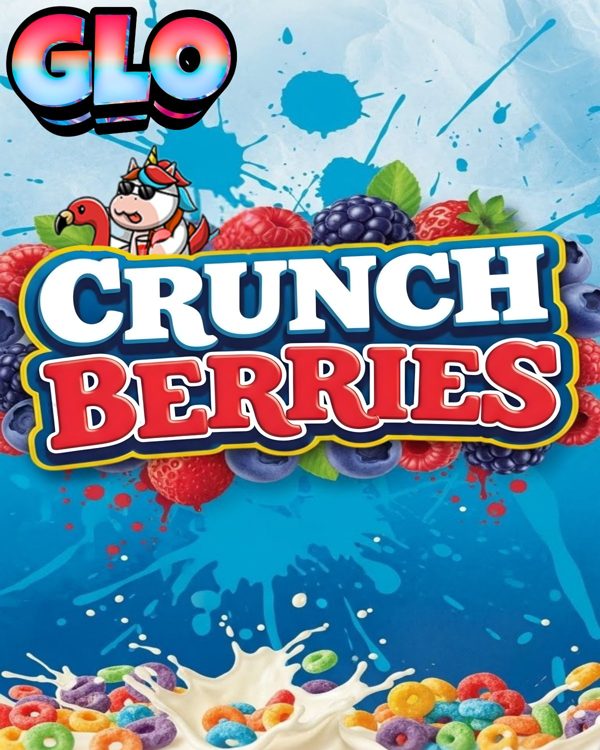 GLO Crunchberries label art