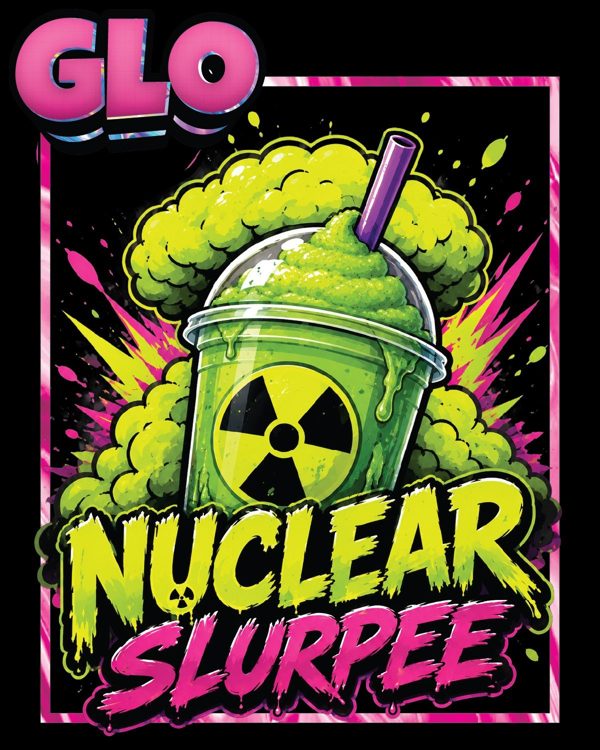GLO Nuclear Slurpee label art