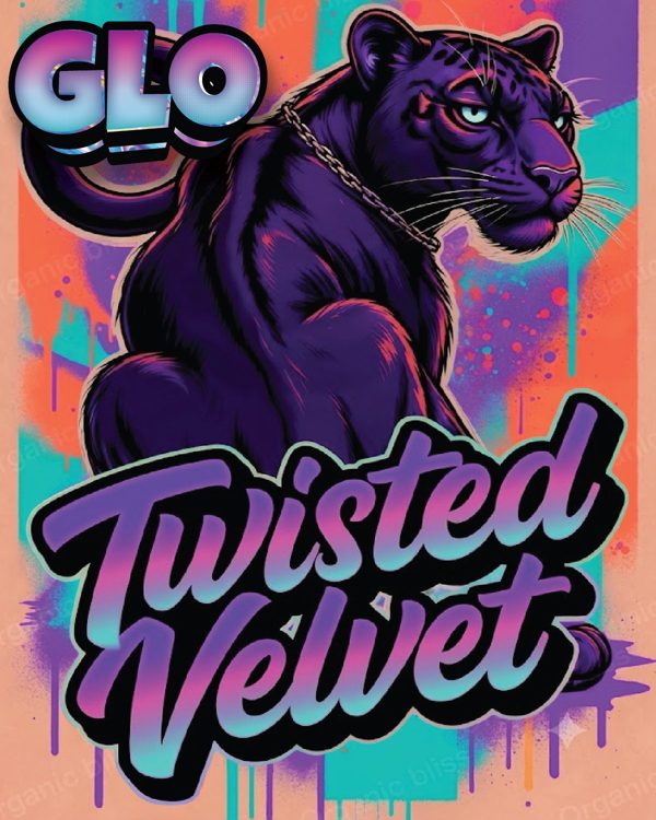 GLO Twisted Velvet label art