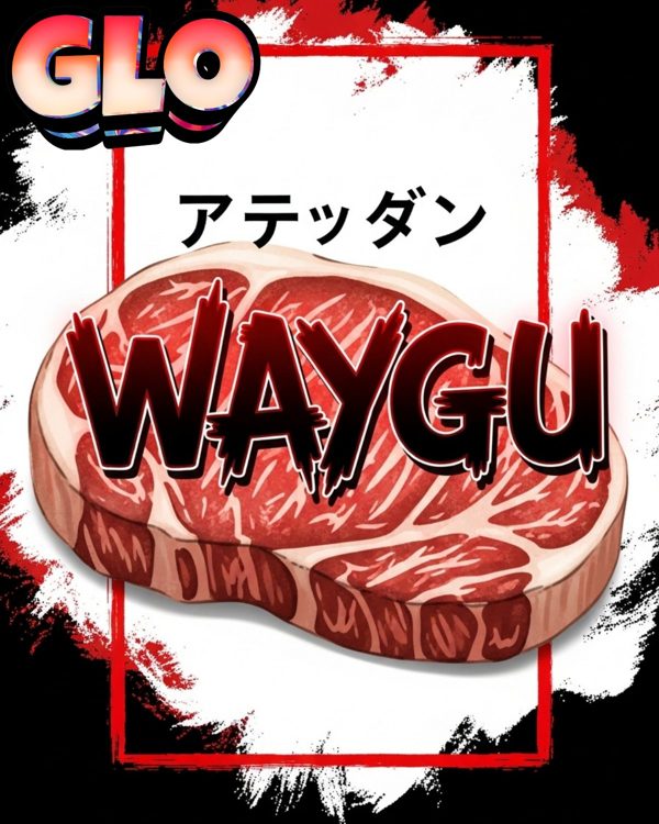 GLO Wagyu label art